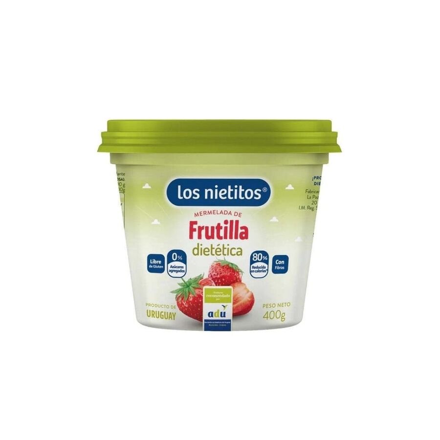 Mermelada frutilla LOS NIETITOS 0% azúcar 400 g