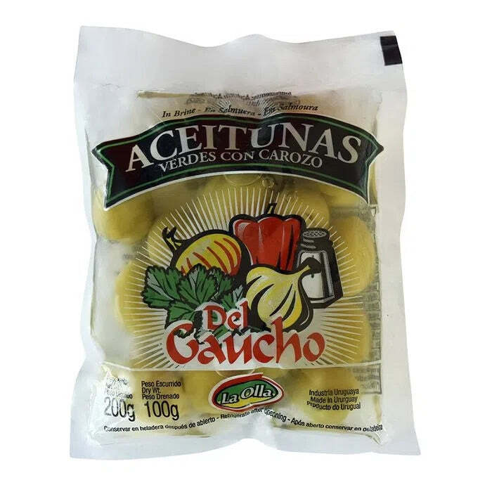 Aceitunas verdes con carozo DEL GAUCHO 100 g