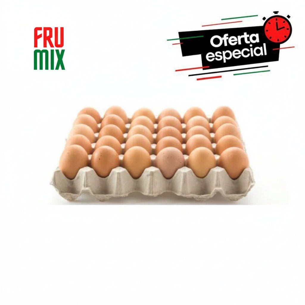 Huevos rosados extra en maple x30un