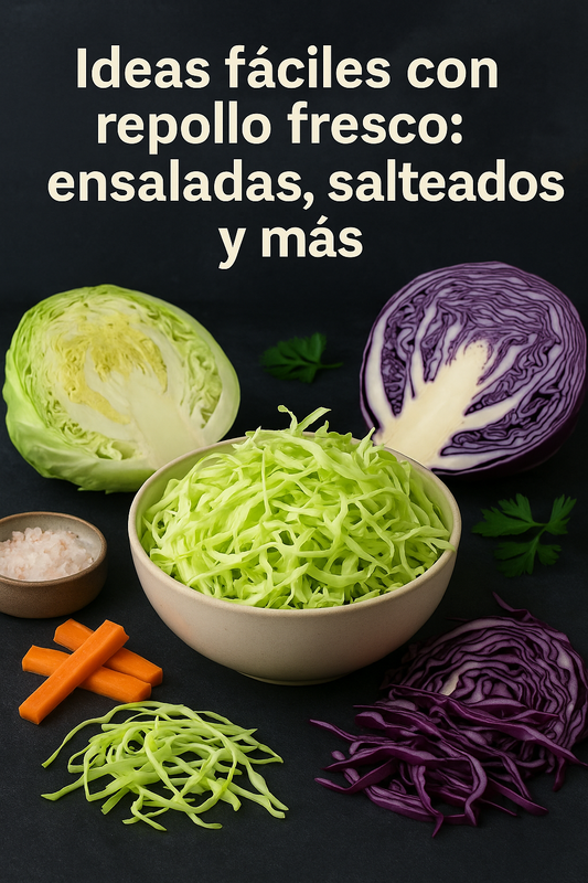 🥬 Ideas fáciles con repollo fresco: ensaladas, salteados y más