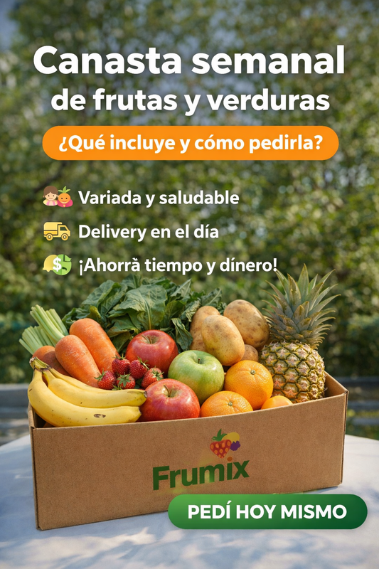 🥕 Canasta semanal de frutas y verduras: ¿qué incluye y cómo pedirla?