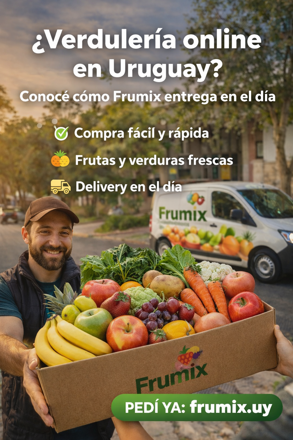 🥬 ¿Verdulería online en Uruguay? Conocé cómo Frumix entrega en el día