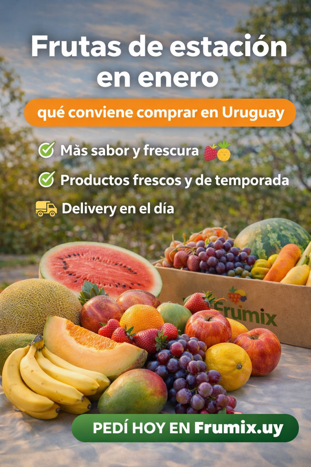 🍉 Frutas de estación en enero: qué conviene comprar en Uruguay