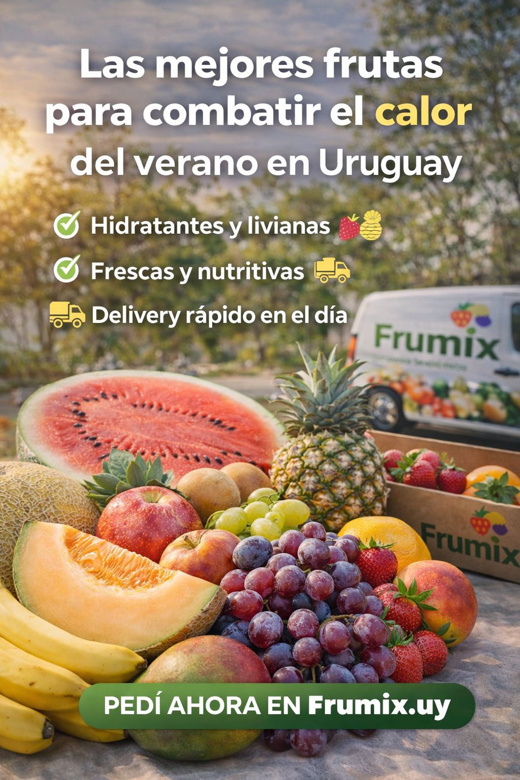 ☀️ Las mejores frutas para combatir el calor del verano en Uruguay
