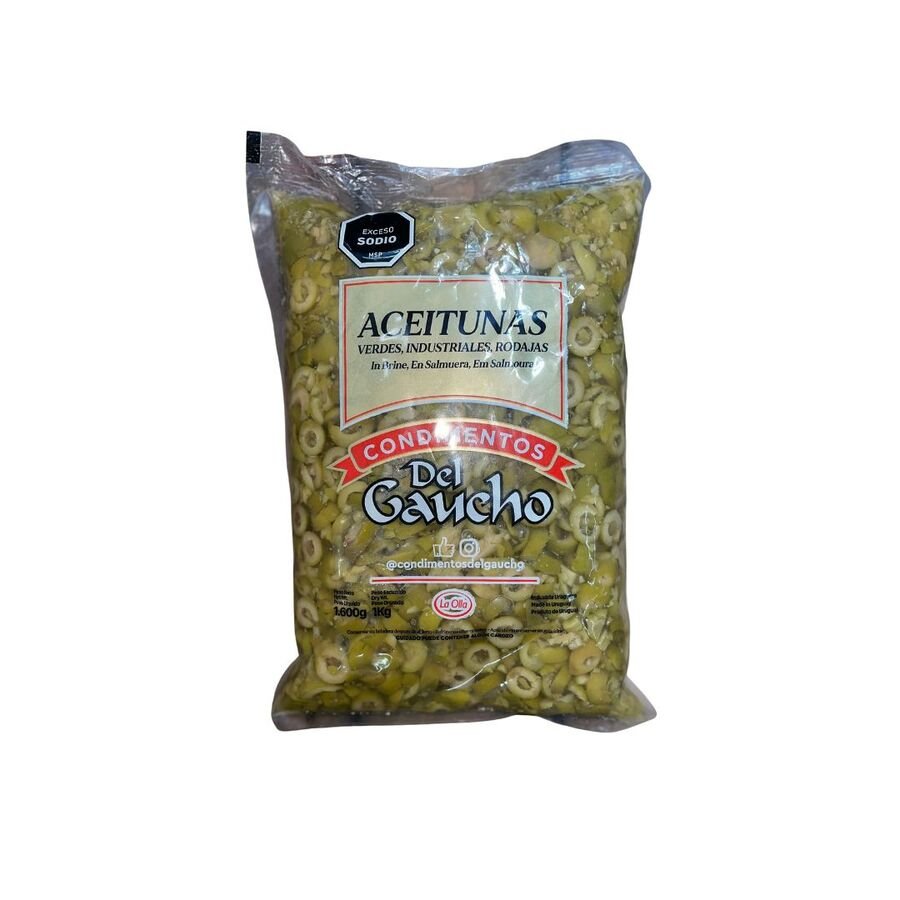 Aceitunas en Rodajas 1kg DEL GAUCHO
