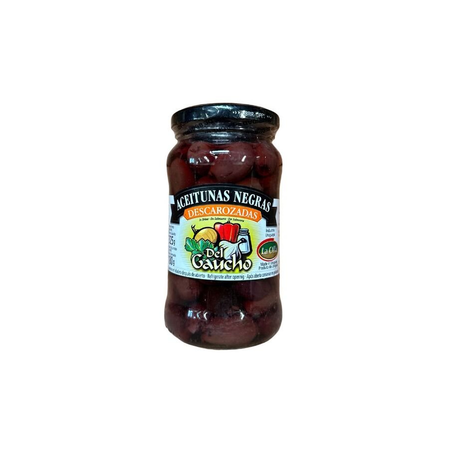 Aceitunas Negras s/carozo 325g DEL GAUCHO