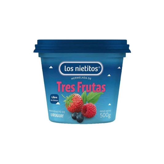 Mermelada LOS NIETITOS 3 frutas 500 g
