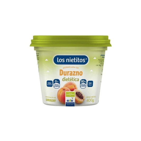 Mermelada durazno LOS NIETITOS 0% azúcar 400 g