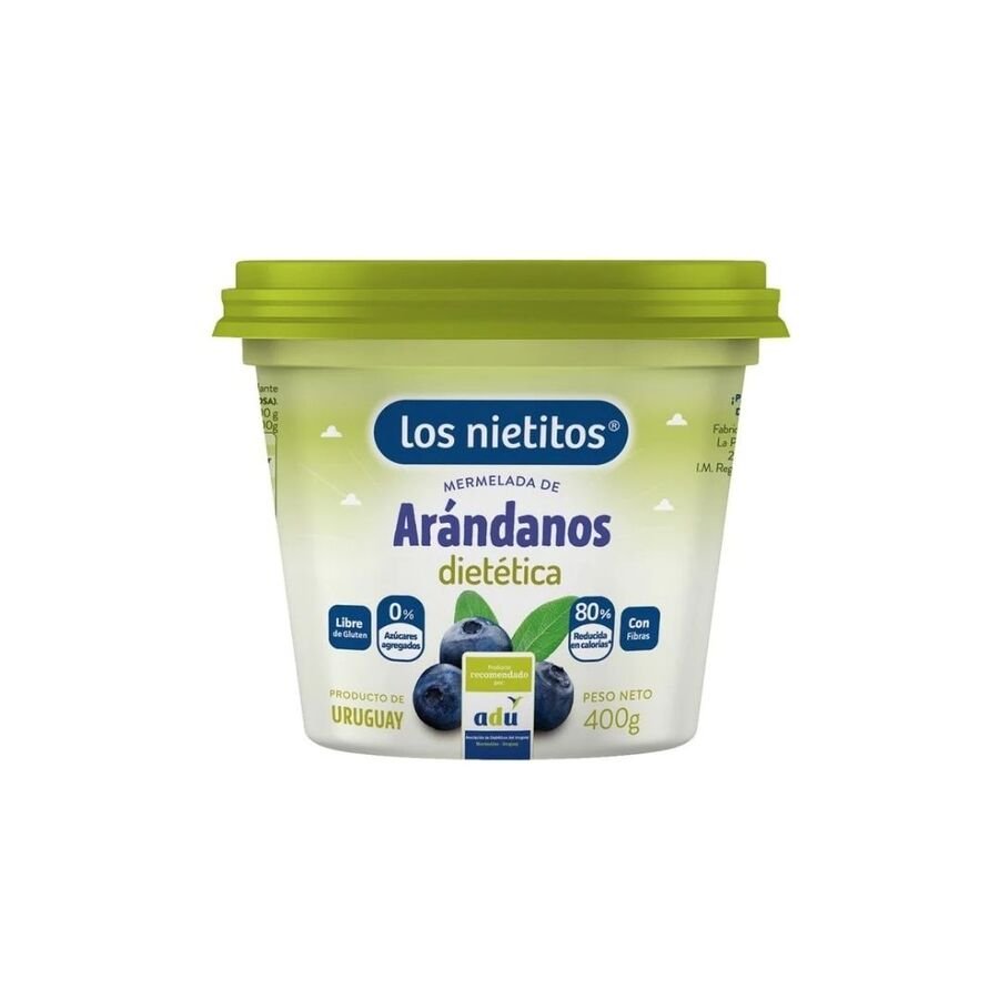 Mermelada arándanos LOS NIETITOS 0% pote 400 g
