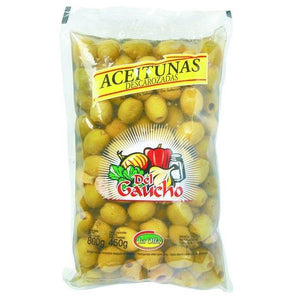 Aceitunas verdes sin carozo DEL GAUCHO 450 g