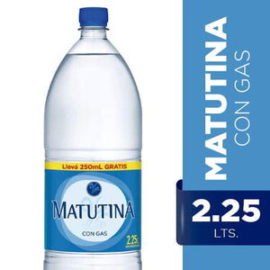 Agua Matutina con gas 2.5 lt